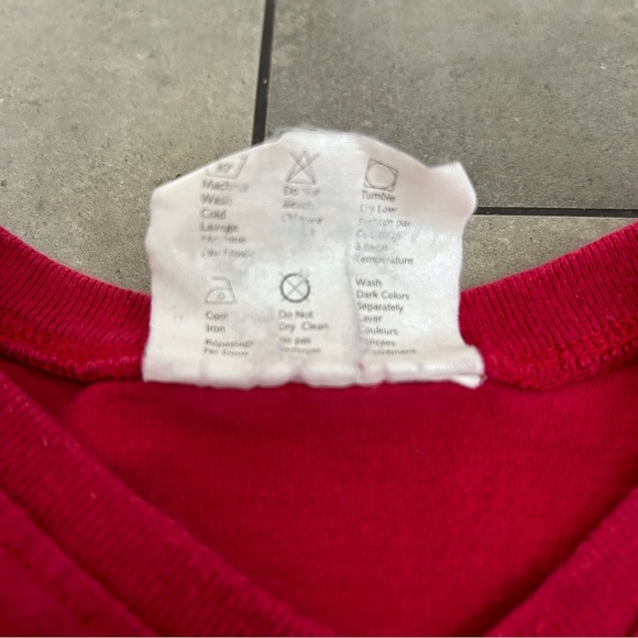 ESPRIT 90s vintage red t-shirt youth Medium or women's XS - Picture 5 of 5